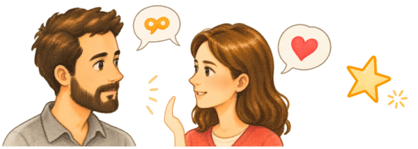 un couple qui discute